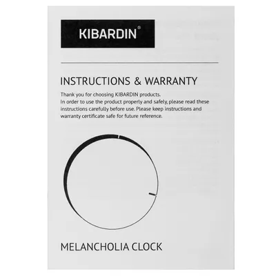 Часы настенные Melancholia Clock, черные — фото 7