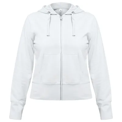 Толстовка женская Hooded Full Zip белая