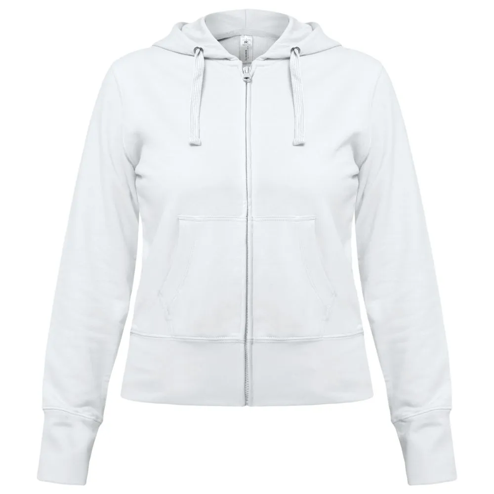 Толстовка женская Hooded Full Zip белая