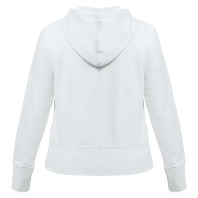 Толстовка женская Hooded Full Zip белая — фото 3