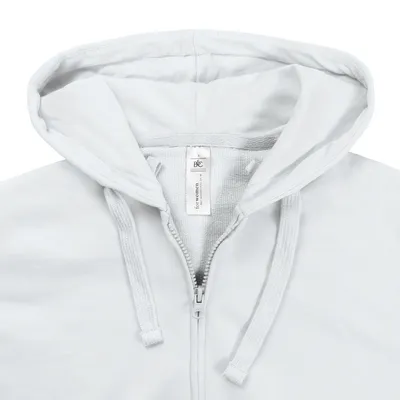 Толстовка женская Hooded Full Zip белая — фото 4