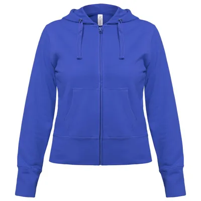 Толстовка женская Hooded Full Zip ярко-синяя
