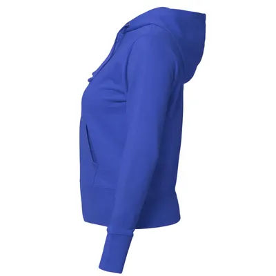 Толстовка женская Hooded Full Zip ярко-синяя — фото 2