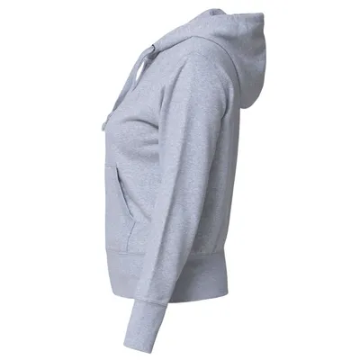 Толстовка женская Hooded Full Zip серый меланж — фото 2