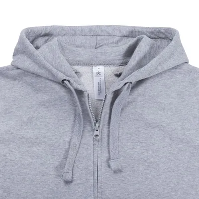 Толстовка женская Hooded Full Zip серый меланж — фото 4