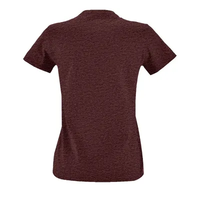 Футболка женская Imperial Fit Women, бордовый меланж — фото 2