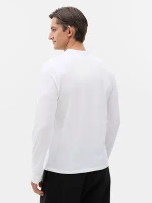 Рубашка поло мужская с длинным рукавом Perfect LSL Men, белая — фото 7