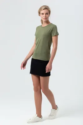 Футболка женская Regent Fit Women, меланж хаки — фото 7