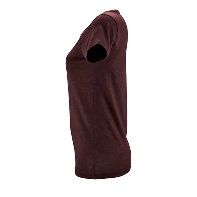 Футболка женская Regent Fit Women, бордовый меланж — фото 3