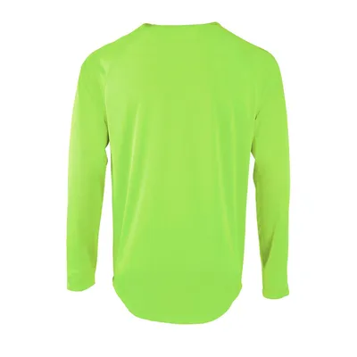 Футболка с длинным рукавом Sporty LSL Men, неоново-зеленая — фото 2