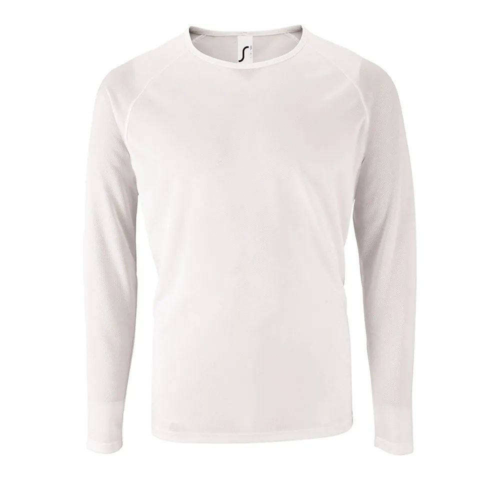 Футболка с длинным рукавом Sporty LSL Men, белая