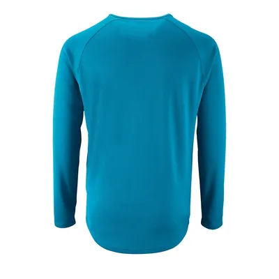Футболка с длинным рукавом Sporty LSL Men, ярко-бирюзовая — фото 2