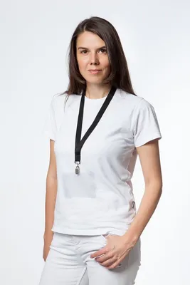 Лента для бейджа Neckband, черная — фото 4