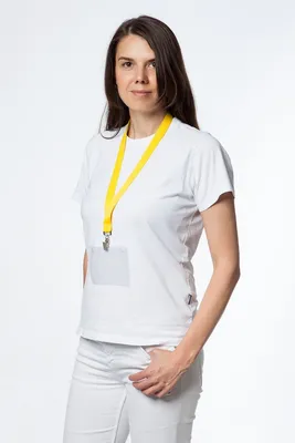 Лента для бейджа Neckband, желтая — фото 4