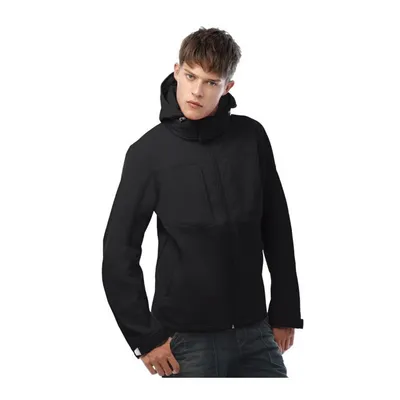 Куртка мужская Hooded Softshell темно-синяя — фото 9