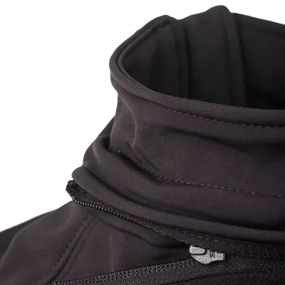 Куртка женская Hooded Softshell черная — фото 4