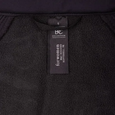Куртка женская Hooded Softshell черная — фото 8