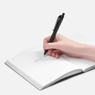 Ручка шариковая Prodir QS01 PRP-P Soft Touch, черная — фото 7