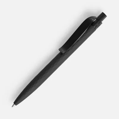Ручка шариковая Prodir QS01 PRP-P Soft Touch, черная — фото 1