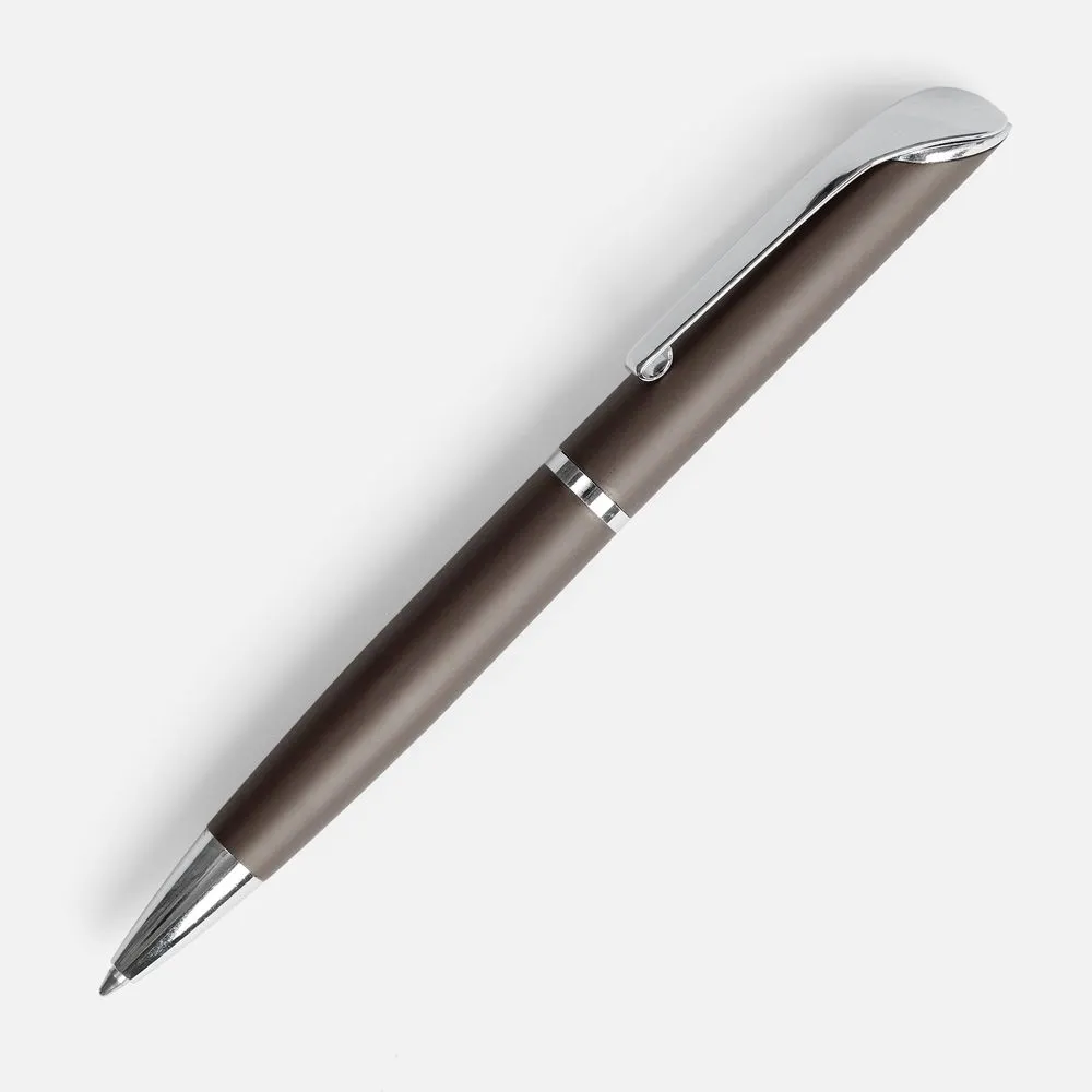 Ручка шариковая Glide, серо-коричневая