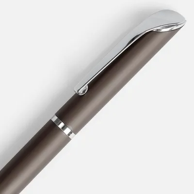 Ручка шариковая Glide, серо-коричневая — фото 3