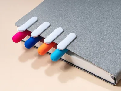 Ручка шариковая Swiper Soft Touch, голубая с белым — фото 6