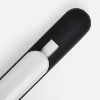 Ручка шариковая Swiper Soft Touch, черная с белым — фото 3