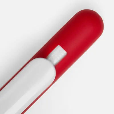 Ручка шариковая Swiper Soft Touch, красная с белым — фото 3
