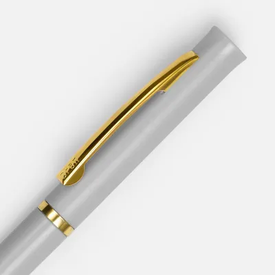 Ручка шариковая Euro Gold, серая — фото 3