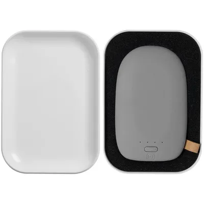 Аккумулятор с беспроводной зарядкой Pebble Wireless 9000 мАч, серый — фото 7