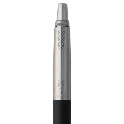 Ручка шариковая Parker Jotter Core K63, черный с серебристым — фото 5