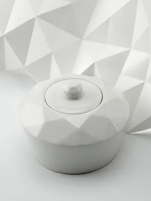 Сахарница Diamante Bianco, белая — фото 4