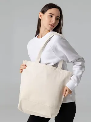 Холщовая сумка Shopaholic, неокрашенная — фото 5
