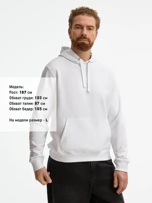 Толстовка унисекс Spencer, белая — фото 4