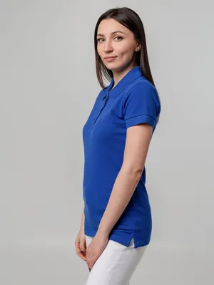 Рубашка поло женская Virma Premium Lady, ярко-синяя — фото 7