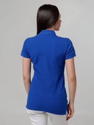 Рубашка поло женская Virma Premium Lady, ярко-синяя — фото 8