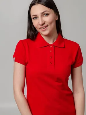 Рубашка поло женская Virma Premium Lady, красная — фото 10