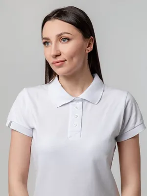 Рубашка поло женская Virma Premium Lady, белая — фото 8