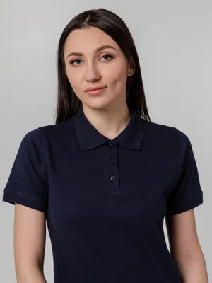 Рубашка поло женская Virma Stretch Lady, темно-синяя — фото 8