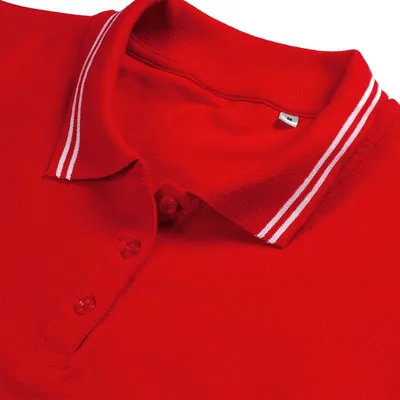 Рубашка поло женская Virma Stripes Lady, красная — фото 3