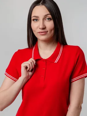 Рубашка поло женская Virma Stripes Lady, красная — фото 9