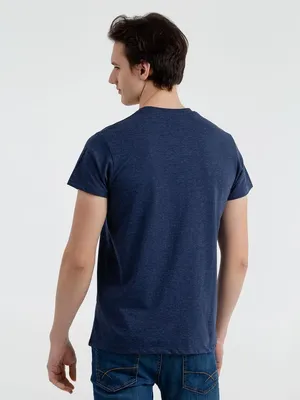 Футболка мужская Regent Fit 150, синий меланж — фото 3