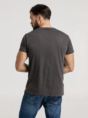 Футболка унисекс Firm Wear, черный меланж — фото 8