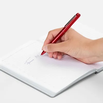 Ручка шариковая Scribo, красная — фото 4