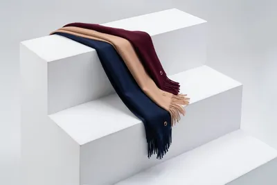 Шарф Graceful, бордовый — фото 10