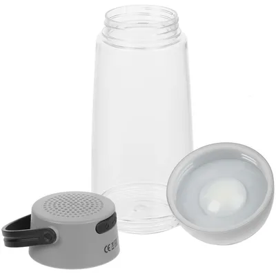 Бутылка для воды Torsta Light с колонкой и светильником, серая — фото 4