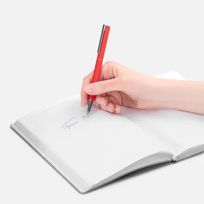 Ручка шариковая Blade Soft Touch, красная — фото 4
