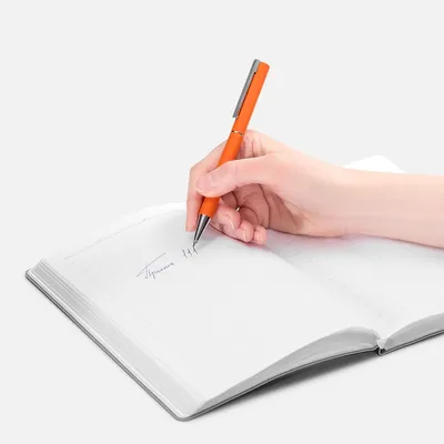 Ручка шариковая Blade Soft Touch, оранжевая — фото 4