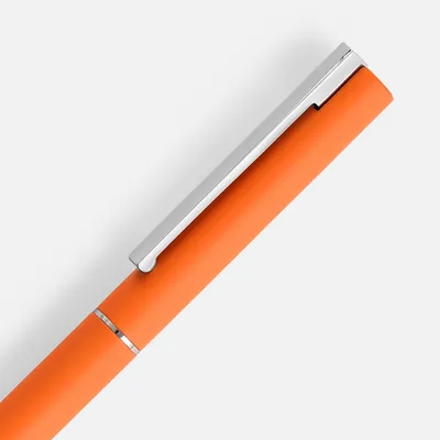 Ручка шариковая Blade Soft Touch, оранжевая — фото 3