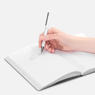 Ручка шариковая Blade Soft Touch, белая — фото 4